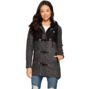 Rip Curl Penny Longline Hoody Zip Sweatshirt Jacket - Black - Small